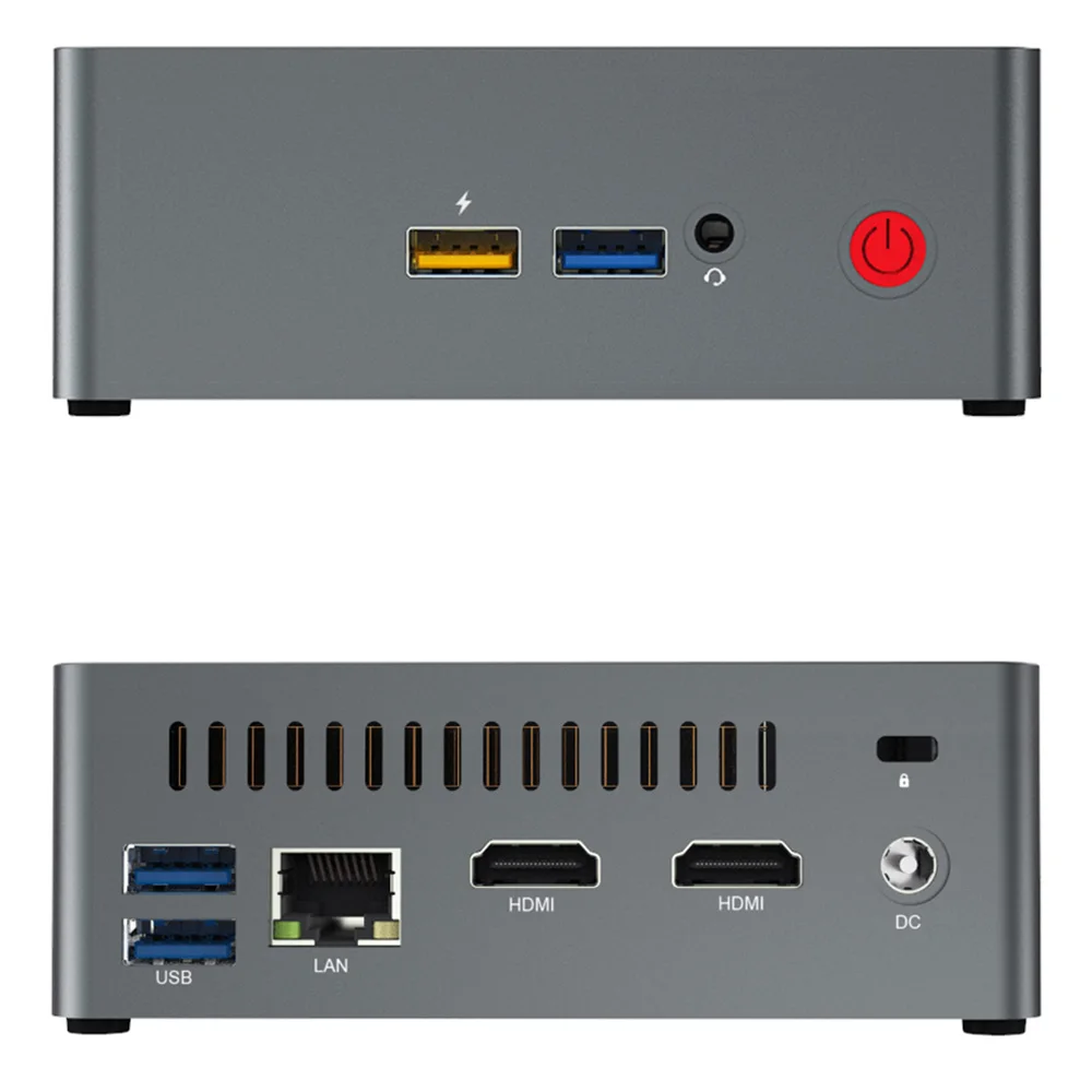 Beelink J34 мини-ПК J3455 Windows 10 8GB+/256/512GB SSD мини-ПК 2,4 GHz+ 5,8 GHz WiFi BT4.0 поддержка быстрой зарядки 2* HDMI охлаждающий вентилятор