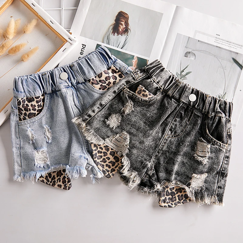 Shorts Baby Hot-Pants Ripped Girls Korean-Style Fashion Children Summer New Big Shirts