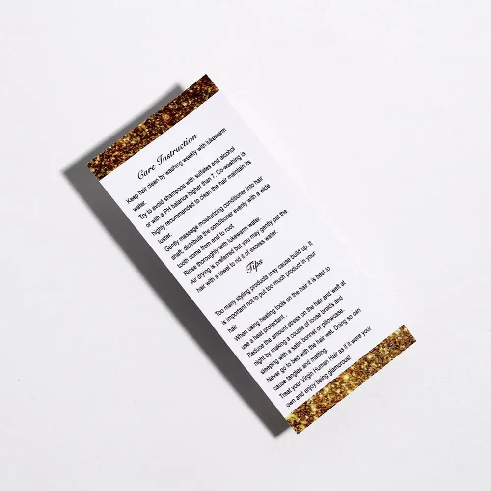 Custom brand name logo printing double side hair packaging paper swing hang tags labels, paper price labels tags shipping labels