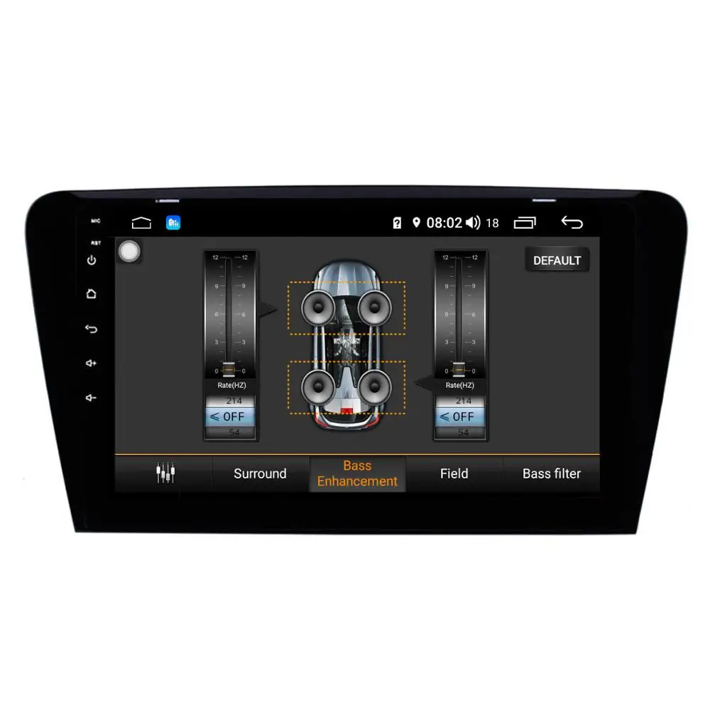 COIKA 8 Core 10,1 ''Android 8,1 автомобильный магнитофон для Skoda Octavia- dvd плеер с JPS и навигацией 4+ 64G ram wifi 4G OBD DVR