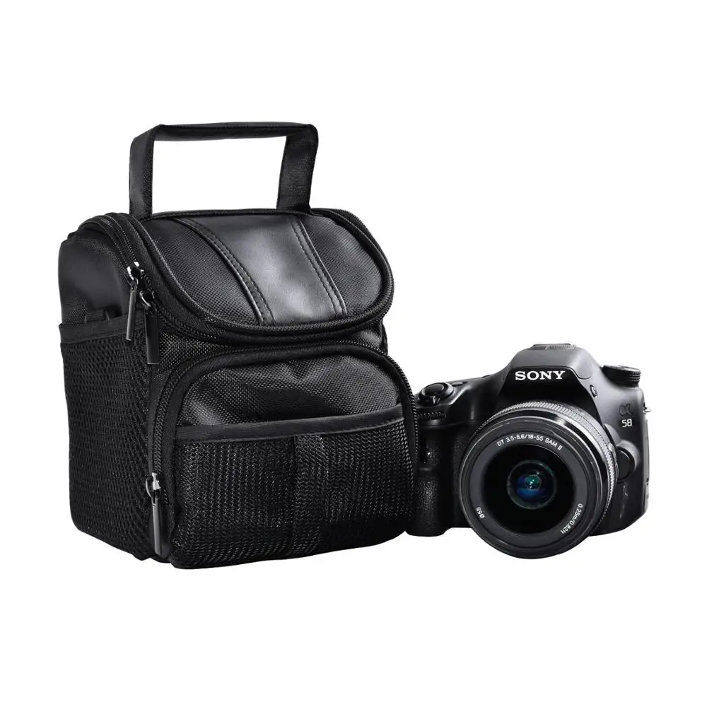 FOSOTO DSLR 카메라 방수 케이스 숄더백, 캐논 EOS 4000D 2000D 750D M2 니콘 P600 D3300 RX10M3 올림푸스 EM10 용