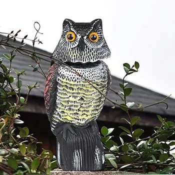 

Realistic Owl Bird Ornaments Control Pests Simulation Owl Scarecrow Prowler Decoy Protection Waterproof Garden Farm Decoration