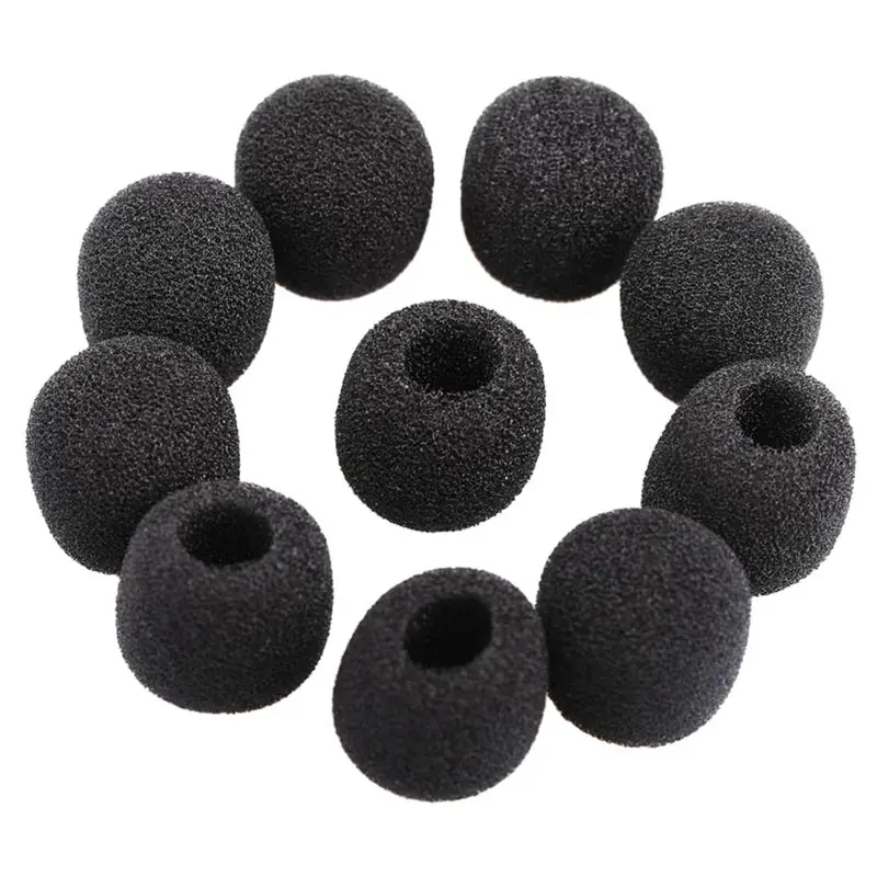 Small windproof foam protectors for microphone Lavalier headphones 15 pieces | Электроника