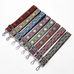 Jacquard Bag Strap Women Handbag Belt Wide Shoulder Bag Strap Replacement Strap Accessory Bag Part 1pc 130cm Adjustable Belt