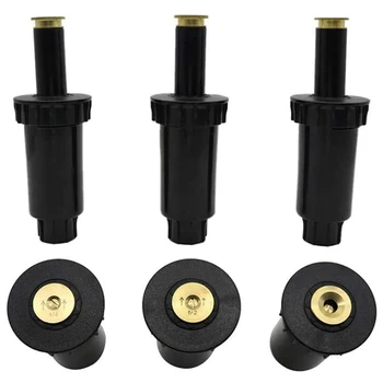 

6 Adjustable Pop-Up Sprinklers-90-360 Degree Lawn Watering Pop-Up Spray Nozzle Threaded Head Irrigation Supplies