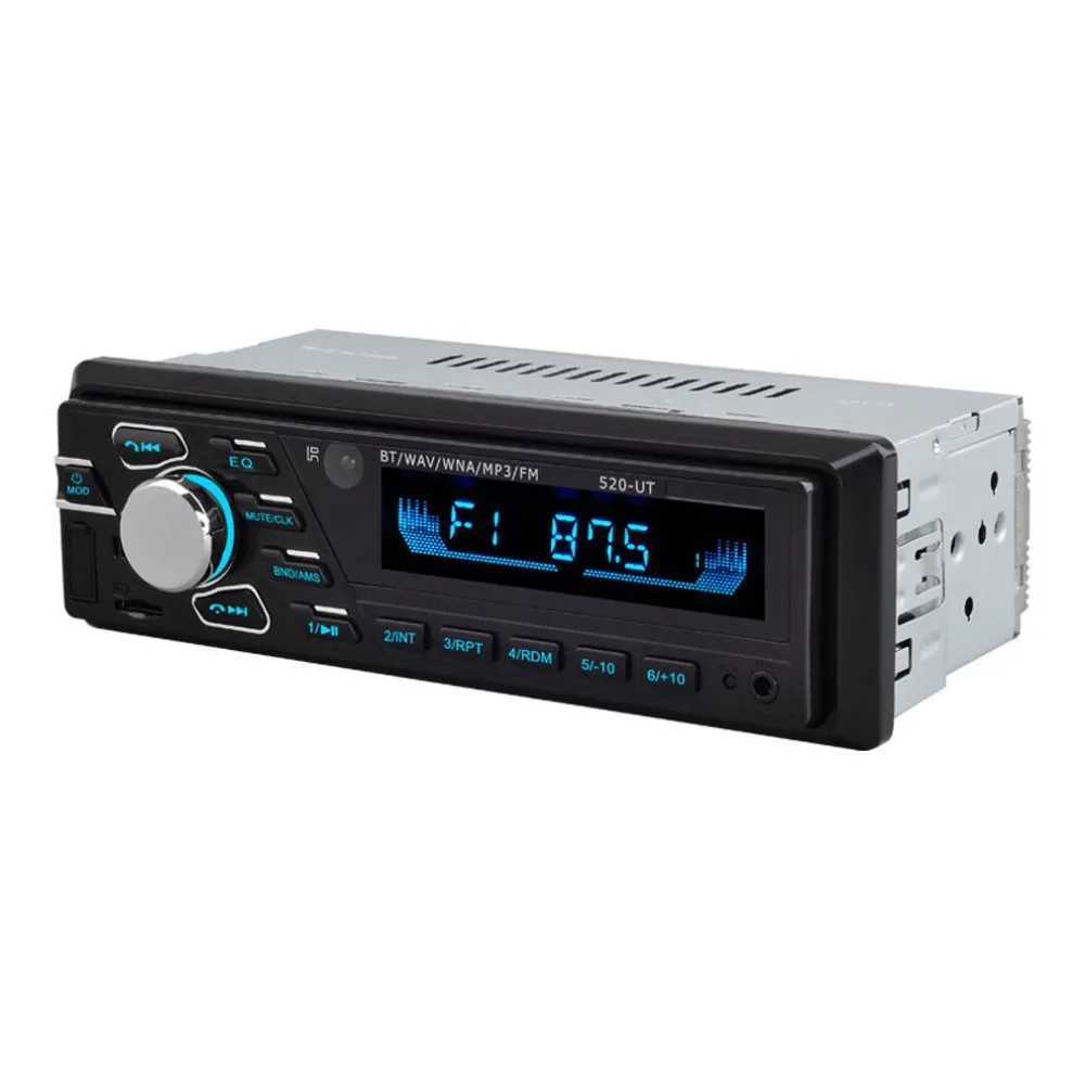 12 В одиночный слиток автомобильный беспроводной MP3-плеер автомобильный fm-радио автомобильный Mp3-520Ut квадратным управлением версия