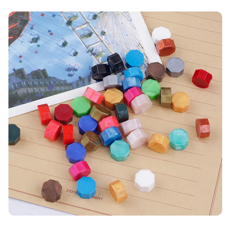 5/30/100pcs Stamp Wax Vintage Wax Seal Stamp Tablet Pill Beads for Envelope Documents Wedding Wax Seal Ancient Sealing Wax