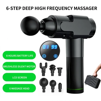 

Relaxation Massager Therapy 6speed Adjustment Electric Fascia Massage Gun Massage Exercising Deep Relax Vibration Muscle Relief
