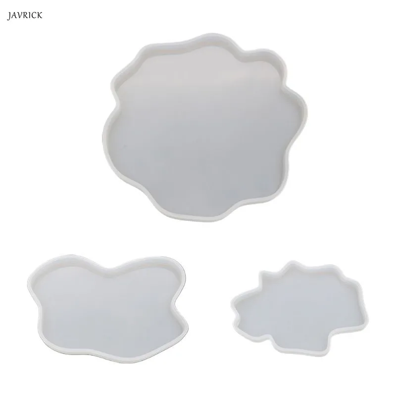 

DIY Crystal Epoxy Molds Irregular Coaster Cup Mat Mold Manual Mirror UV Resin Table Decoration accessories for DIY TOOL