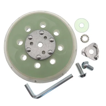 

1pc High-quality 5'' 8 Hole Electric Polishing Disc Sponge Sucker Sandpaper Grinding Disc 125mm For Non-metallic Materials