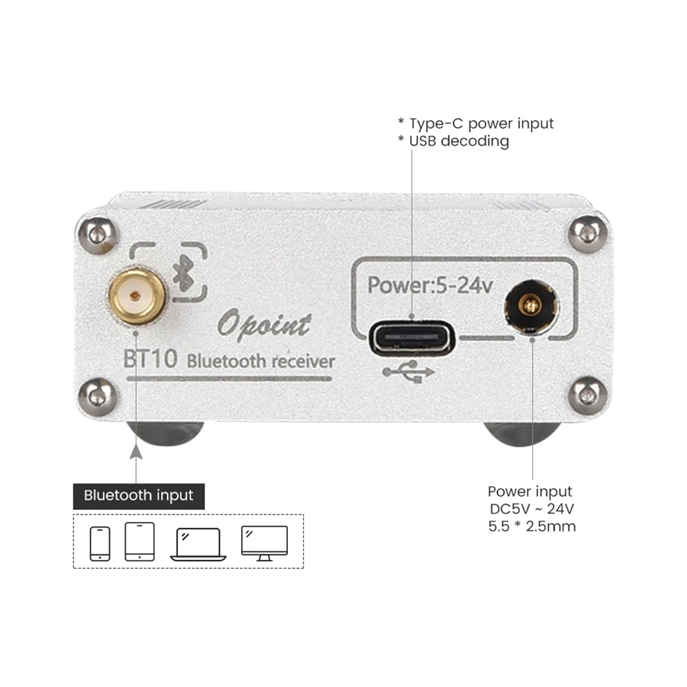 AIYIMA APTX HD Bluetooth 5 0 CSR8675 Receiver Portable HIFI AUX DAC Headphone Amplifier Audio Decoding RCA Amp 16Bit ES9018K2M