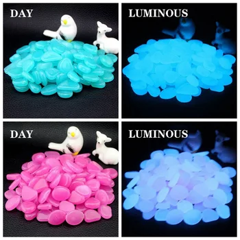 

Garden Decor Luminous Stones Glow In Dark Decorative Pebbles Outdoor Fish Tank Decoration Pebble Rocks Aquarium Mix Color