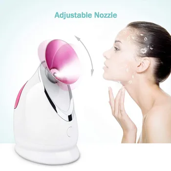

Facial Steamer-Nano Ionic Face Steamer For Home Facial Warm Mist Humidifier Atomizer Humidifier Moisturizing Face Spa Steamer