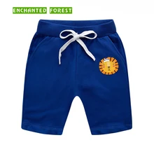 Шорты для мальчиков; летние детские штаны из хлопка; модные шорты для девочек с принтом с героями мультфильмов; штаны для малышей; Пляжные штаны с эластичным поясом