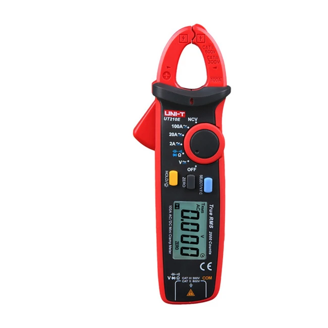 UNI-T UT210C/UT210D/UT210E цифровой клещи True RMS Авто Диапазон AC/DC Ток Напряжение Ампер Ом конденсатор температура тестер - Цвет: UT210E