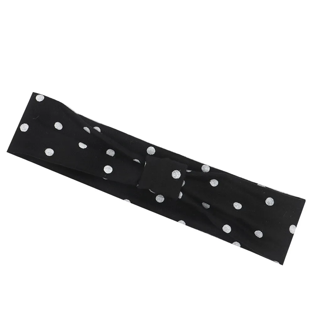 Cute Baby Toddler Infant Headband Girls Bow Polka Dot Knot Headband Stretch Hairband Headwear hair accessoriesbaby 