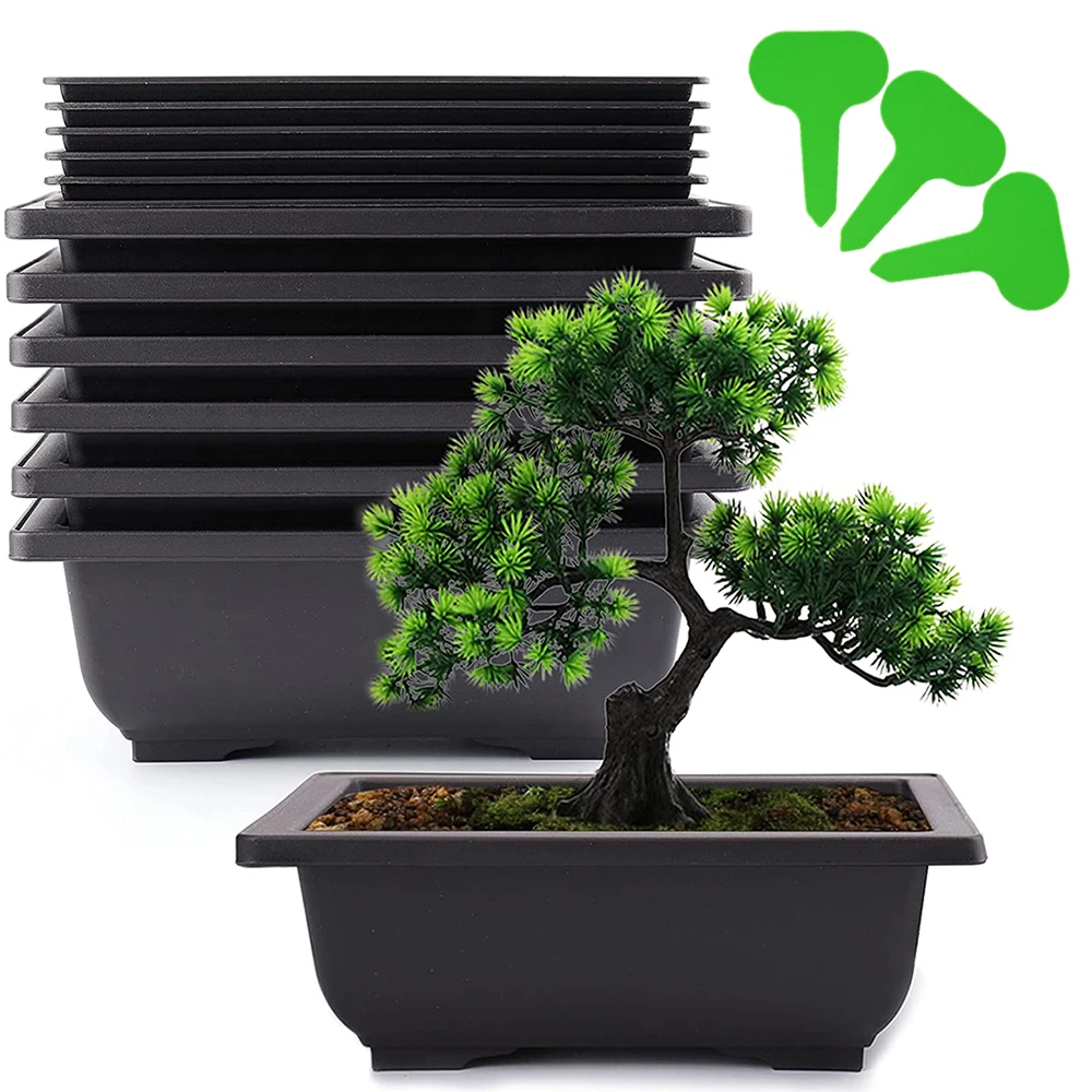 Pot de fleur,Pots de formation en plastique Imitation bonsaï, avec