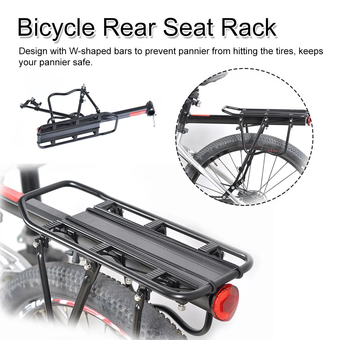 

Bicycle saddle Bike Rack Aluminum Alloy Luggage Rear Carrier Trunk Bike Rear Shelf for Bicycles Mountain Cycling shelf