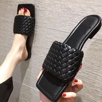 

2020 Summer Slippers Women Fashion Open Female Flip Flops Slides Shoes Lady Sexy Flat Slippers Mules Outsides clappers shoes