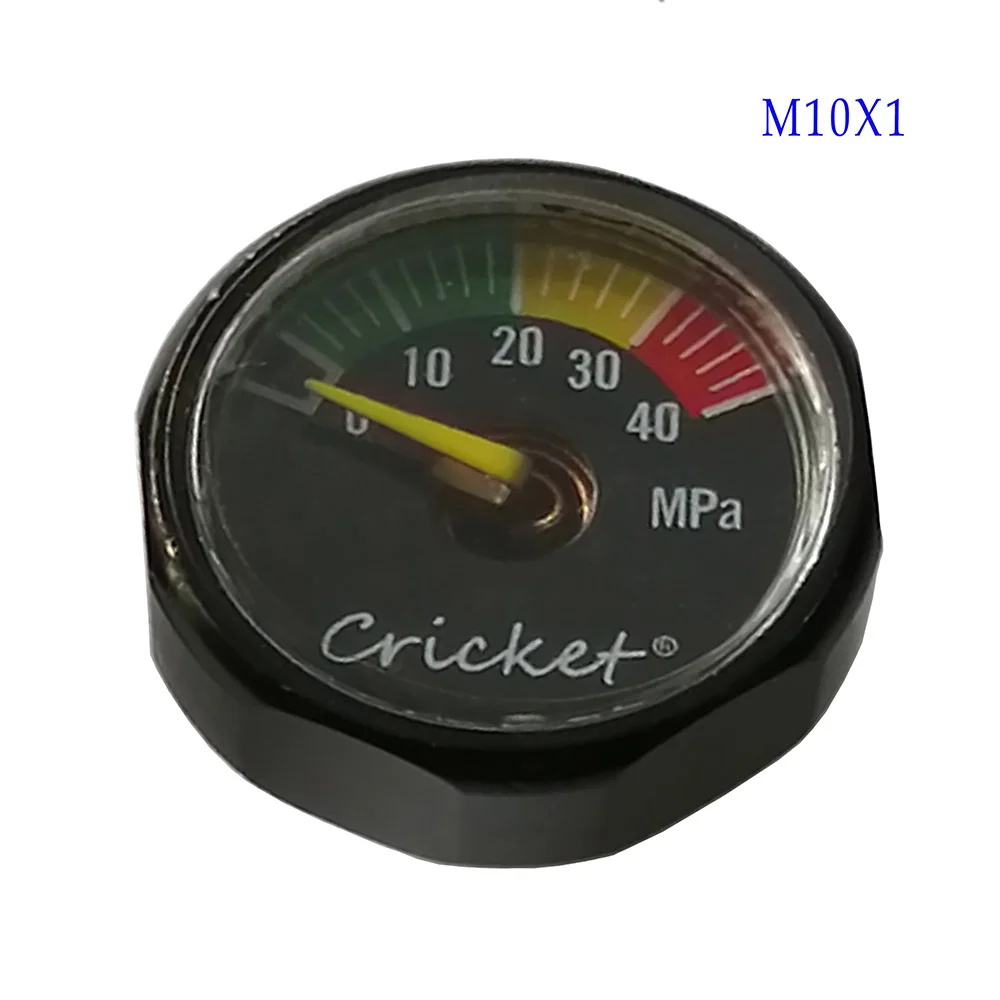 40mpa M10x1 New Hot PCP Paintball Airforce Scuba Din Valve Regulator Pump M8x1 M10x1 Luminous Mini Air Pressure Gauge Manometre 20/30/40MPA - Цвет: 40mpa M10x1