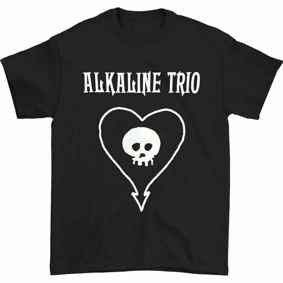 

Alkaline Trio Men'S Classic Heartskull T-Shirt Black Plus Size Tee Shirt