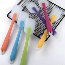 Силиконовая лопатка-скребок, инструмент для смешивания кондитерских изделий, термостойкий антипригарный шпатель, лопатка для мороженого, скребок для крема, кухонный инструмент для выпечки