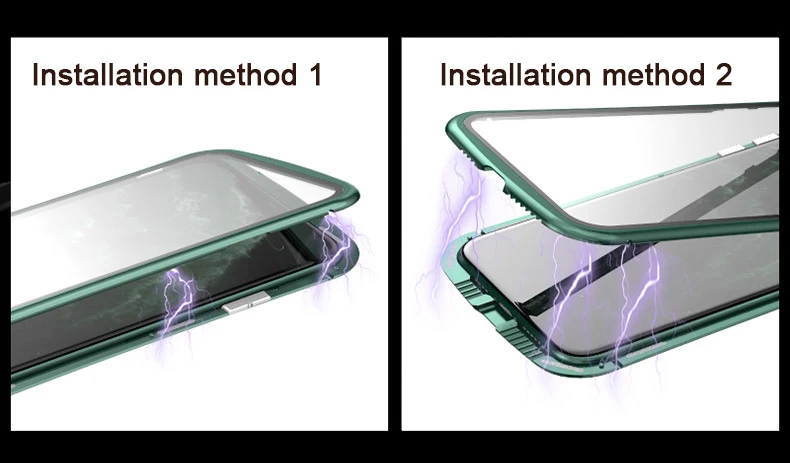 Магнитный 360 полный защитный чехол для iphone 11, металлический чехол, чехол для iphone 11 pro max, чехол, закаленное стекло, бампер