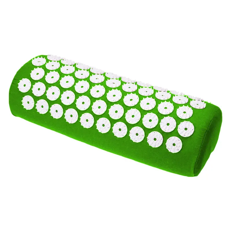 Green-Pillow Коврик/подушка) нескользящий коврик для йоги Подушка Лотос Спайк акупунктурный Массажный коврик кровать Пилатес Йога массажная подушка облегчение боли и стресса - Цвет: Green-Pillow