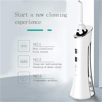 

3 Modes Portable Oral Irrigator Cordless Water Dental Flosser USB Rechargeable 5 Nozzles Tooth Limpiador De Dientes Waterflosser