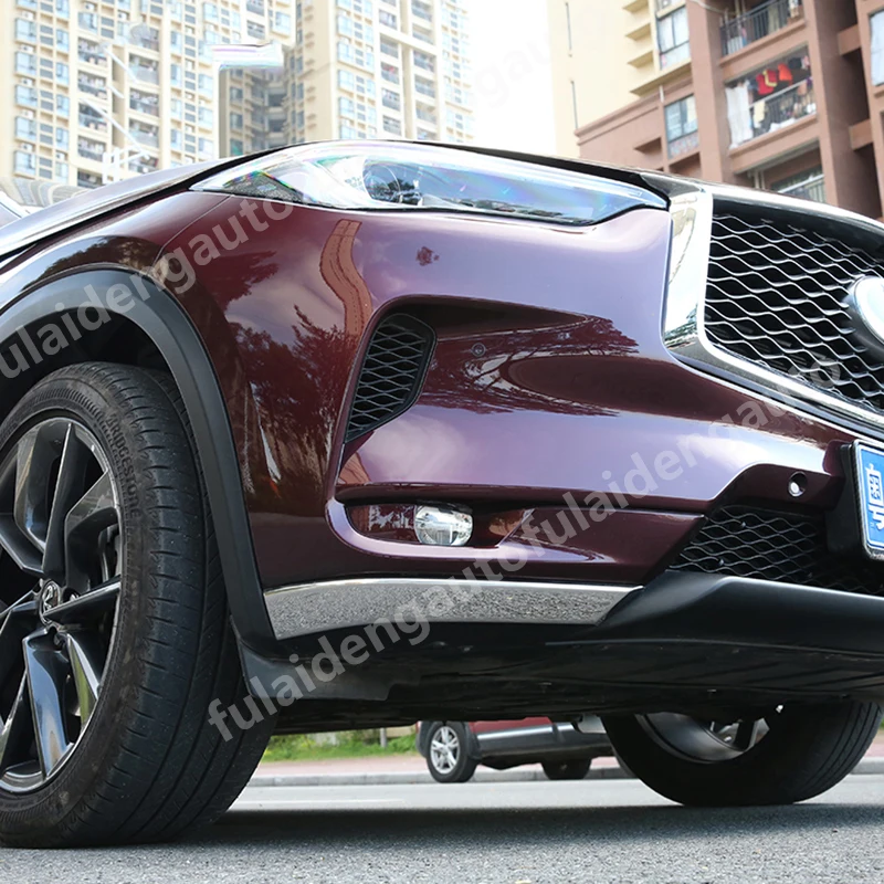 2 шт. для Infiniti QX50 передняя решетка из нержавеющей стали защита угла бампера защитная решетка аксессуары для стайлинга автомобилей