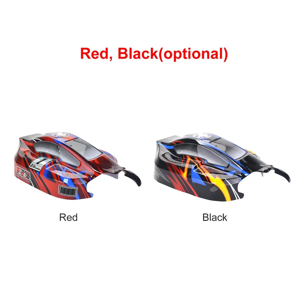 

RC On-road Car PVC Shell Body Cover for 1/8 ZD Racing 8459 RC Racing Car Accessories Parts Black/Red