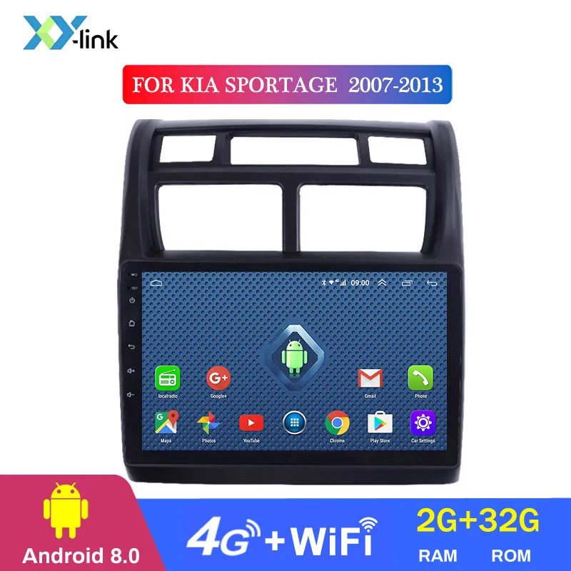 9 дюймов Android 2.5D автомобильный DVD gps для KIA SPORTAGE 2007-2013 автомобильный Радио gps навигация головное устройство встроенный wifi - Цвет: 4 CORES 2G RAM