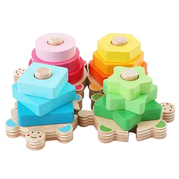 

Children's Educational Toys Wooden Pole Geometry Shape Intelligent Toy Blocks