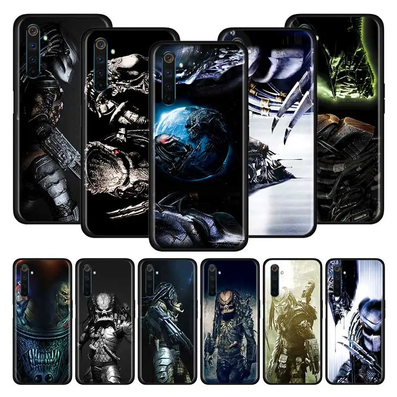 Чехол для телефона Oppo Realme 5 5i 6 6i 6S X50 X2 Pro X3 C3 C3i C11 C12 C15 XT V5 5G Narzo 10 10A Обложка Alien vs Predator
