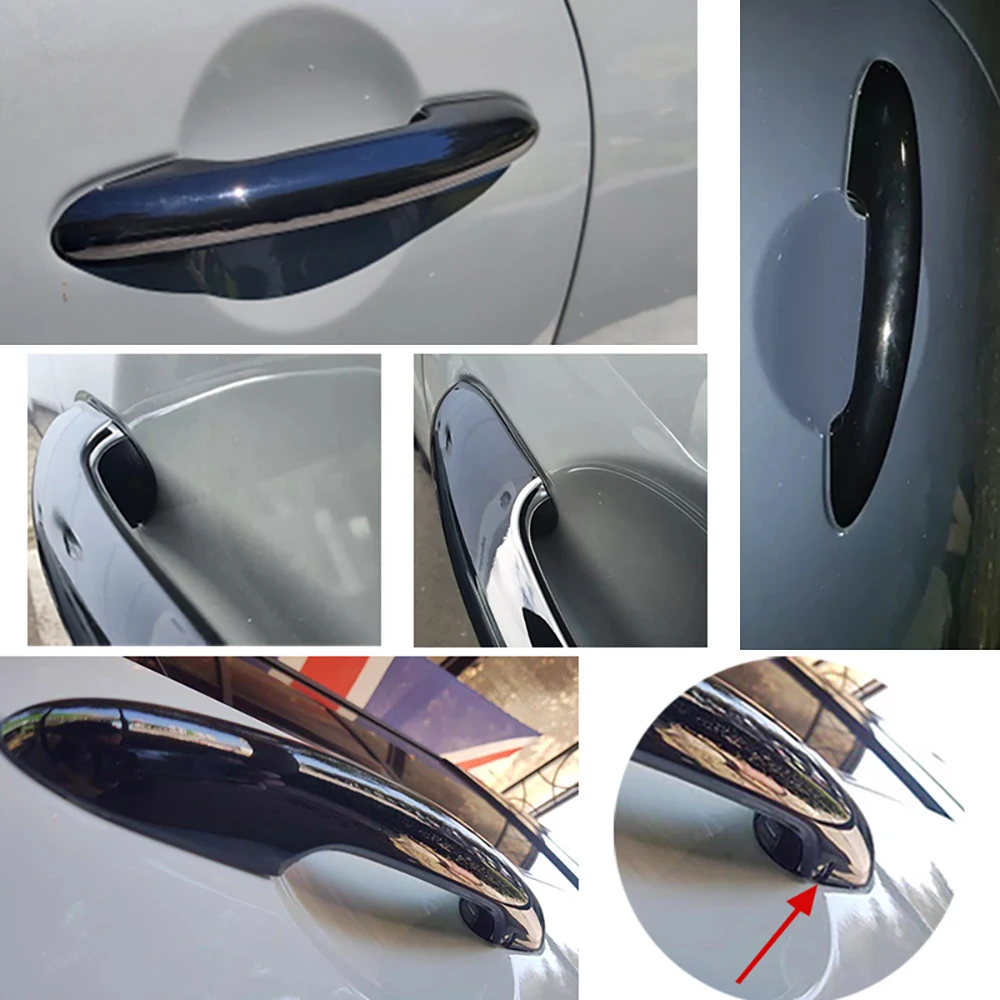 4pcs Gloss Black Door Handle Cover For Mini For Cooper Jcw F55 F54