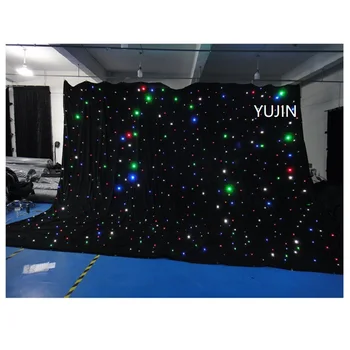 

2*5M Star Starry Night Sky Scene Setter Christmas Room Roll Decoration Backdrop RGBW