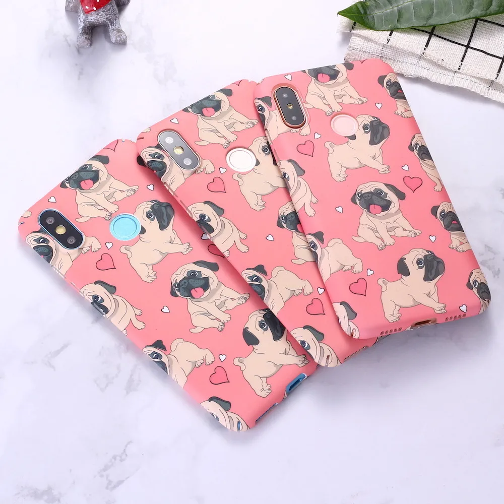 Для Xiaomi mi Red mi A2 A3 Note 5 6 7 8 9 lite Pro Забавный французский щенок бульдога мультфильм выбивает Жесткий ПК чехол для телефона Funda Coque