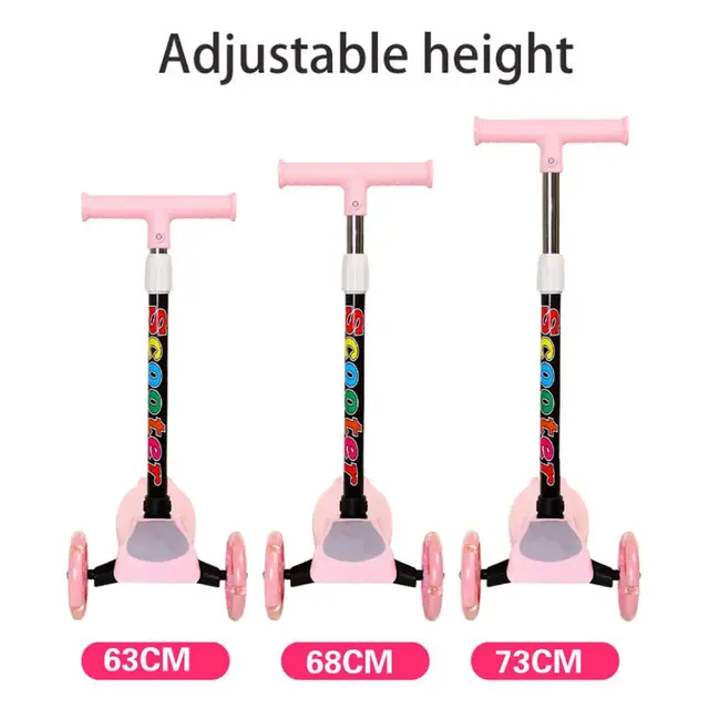 Doki Toy Folding Children Scooter 2-8 Years Old Three-wheel Flashing Skateboard Swing Car Indoor And Outdoor Children's Scooter 5