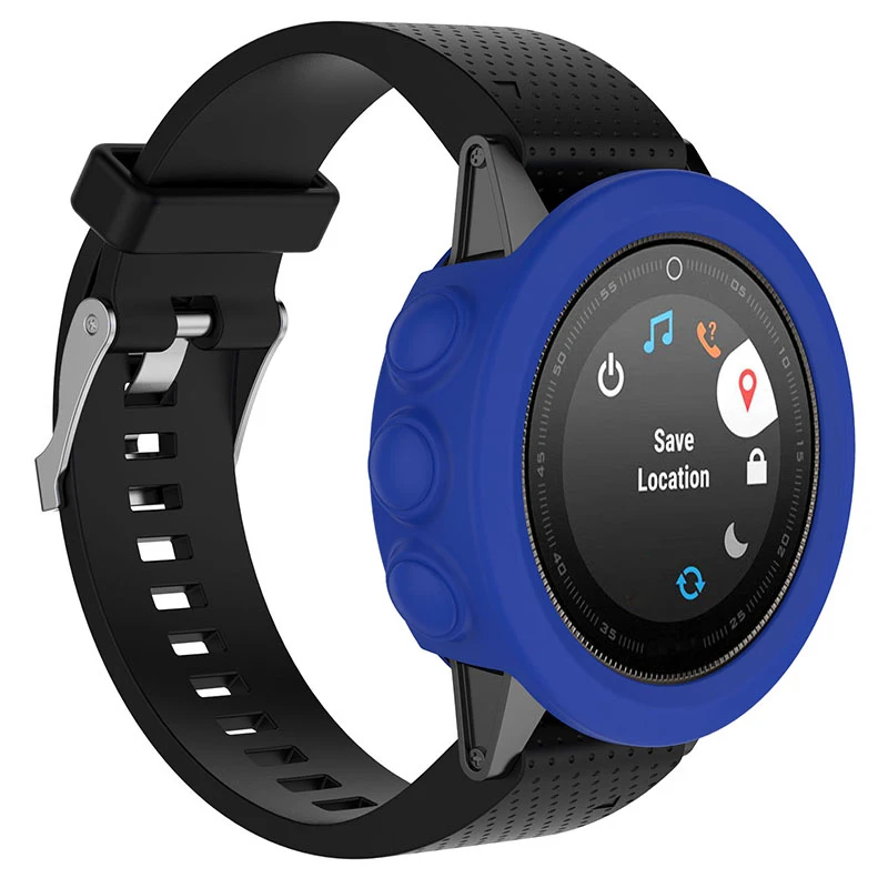 Для Garmin Fenix 5 Спортивные часы силиконовый чехол Корпус защитный гелевый Чехол