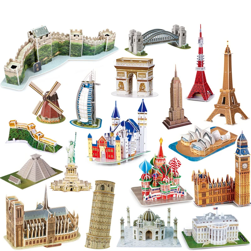 Italy 3D World Style Jigsaw Puzzle Best Christmas Gifts for Kids 