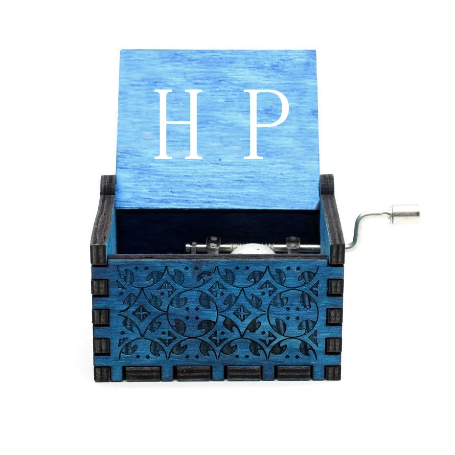 HP Деревянная музыкальная шкатулка с ручными коленями, королевская богемная Музыкальная шкатулка с рапсодой, игра трона, подарок, ты мой Солнечный свет - Цвет: HP