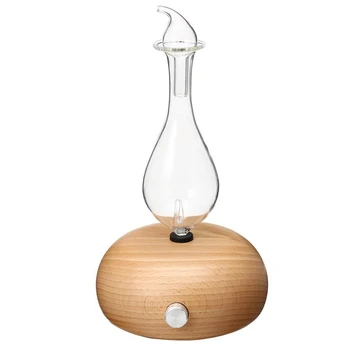 

XMX-Wooden Glass Aromatherapy Pure Essential Oils Diffuser Air Nebulizer Humidifier Household Humidifier Air Conditioning Applia