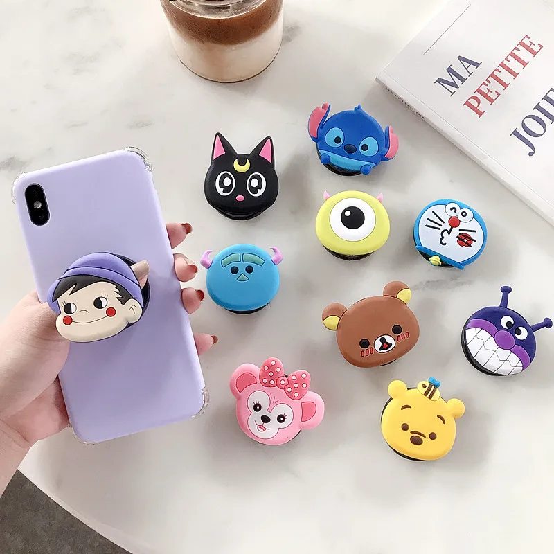 Милый мультяшный анпанмен Улица Сезам Круглый Универсальный держатель кольца