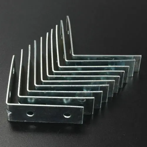 

SMALL/LARGE STEEL RIGHT ANGLE BRACKET 10x 50 L Shape Corner Repair Brace