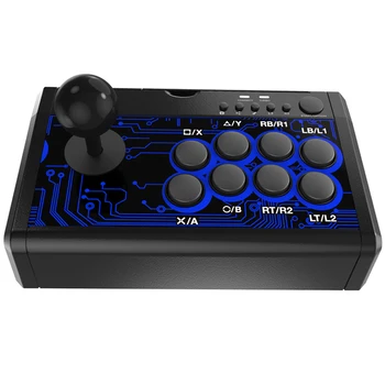 

FFYY-7-In-1 Arcade Fighting Wired Rocker Game Console Game Handle for Switch / PS4 / PS3 / Xbox / PC / Tp4-1886