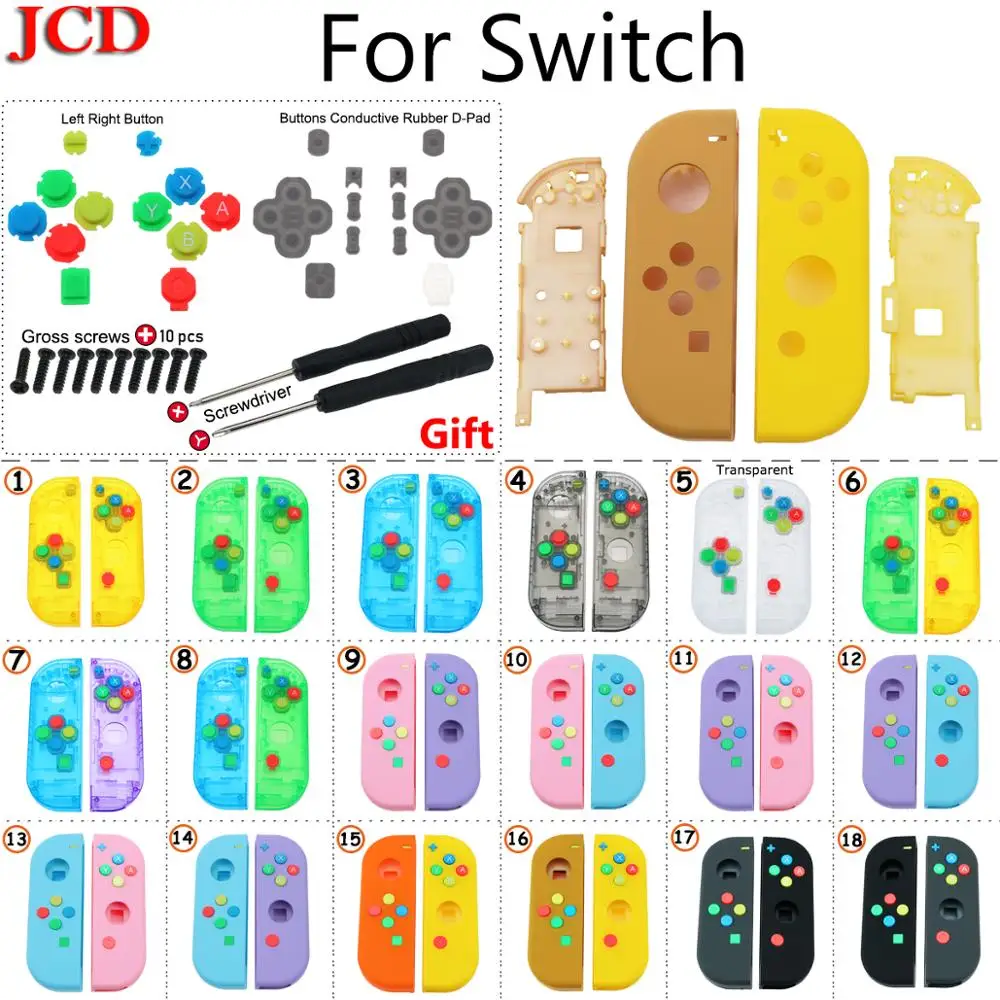 

JCD DIY Housing Shell Case Cover for Nintend for Switch NS Controller for Joy-Con New Replacement Protection Cases for Nintendo