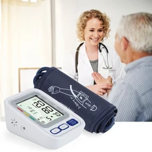 Portable Automatic Upper Arm Sphygmomanometer Digital Heart Rate Pulsometer Kit Voice Tonometer Sphygmomanometer Pulse Meter