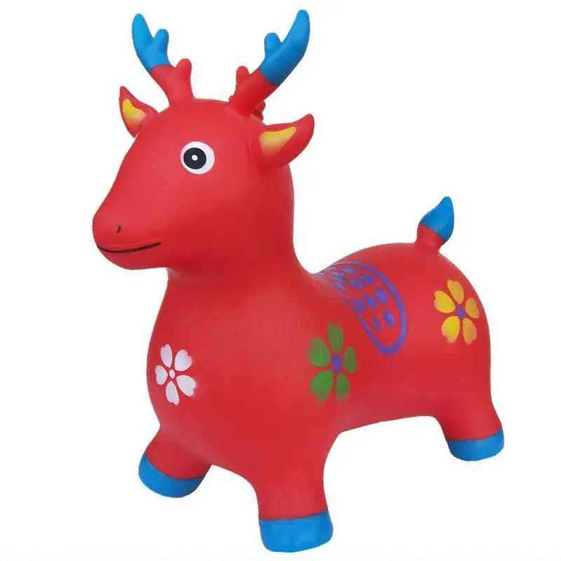 

Large Size Inflatable Toy GIRL'S Item Rubber CHILDREN'S Balloon Jumping Children Trojan Rocking Chair Rubber Elasticity Infant
