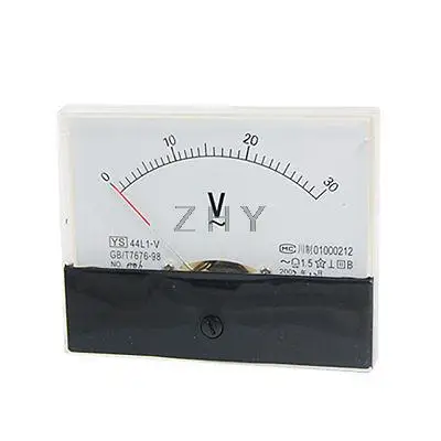 Класс 1,5 Точность AC 0-30V Панель датчика вольтметр 44L1