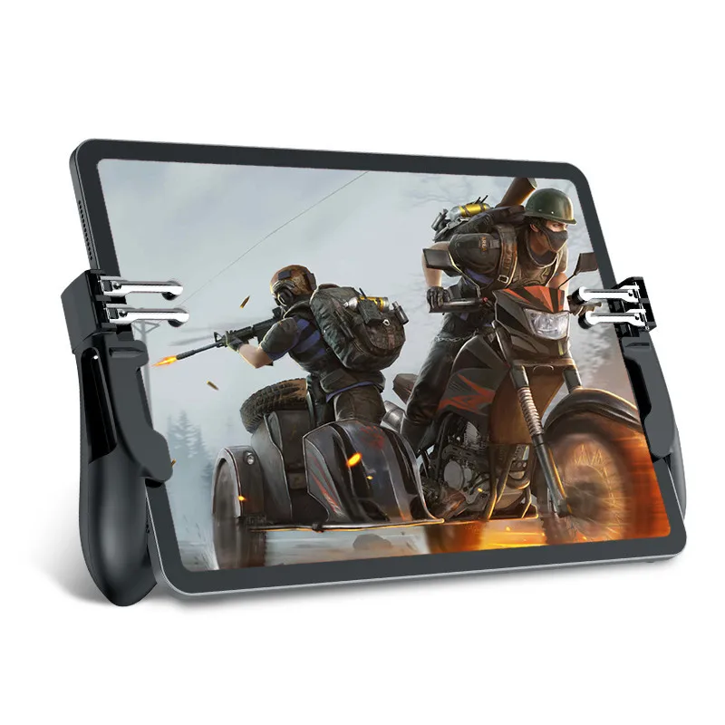 1Pair Pubg Controller for iPad 6 Fingers Aim Keys Free Fire L1R1 Trigger Hand Grip Gamepad Android/iOS Smart Tablet | Электроника